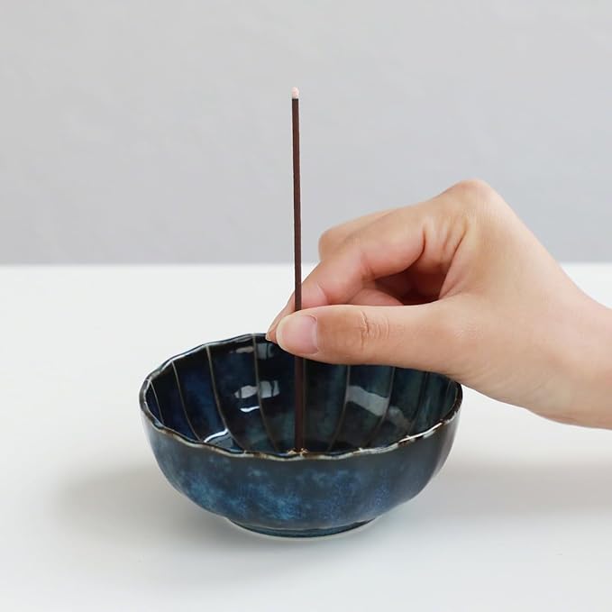 Asayu Japan 2-in-1 Low Smoke Incense Sticks Nature Set, 2 scents (Plum and Agarwood), 40gr Japanese Incense for Morning Energy & Evening Relax, Yoga, Meditation. Smokeless for Less Irritation