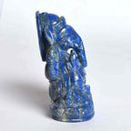 REAL-GEMS Lapis Lazuli Ganesha Statue Approximately 2000 Ct. God Ganesh, Ganpati Statue, Lord Ganesha Idol - Gift Item Showpiece…