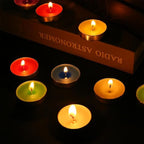 Tea Candles Wedding Party and Home Decoration Votive Parties Tealight Small Wishing Bulk 10 Pack with 1.5-2 Hours Extended Burn Time Mini for Birthday Halloween Emergency Family Gatherings(LVSE)