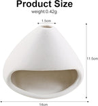 Yawlsow Palo Santo Holder Burner, Charcoal Bakhoor Incense Burner,Smudge Bowl,Sage Holder,Ash Catcher for Meditation Zen Decor (White)