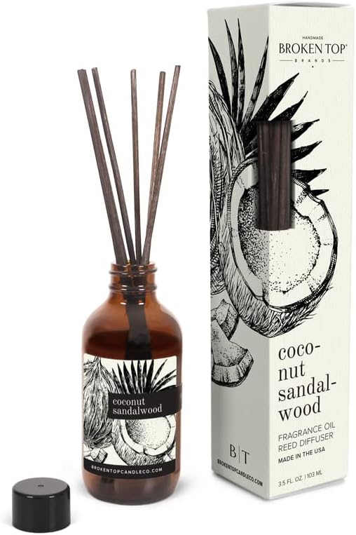 BROKEN TOP Natural Reed Diffuser Set (Coconut Sandalwood)