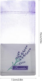 Sachet Bag，30 Pcs Empty Sachets Bag Lavender Flower Printing Fragrance (Light Purple)