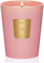 M&SENSE Garden Rose Scented Natural Soy Wax Candle, 14.1oz 60 Hours Long Lasting Slow Burning Candles for Home Decor, Aromatherapy Candle for Stress Relief