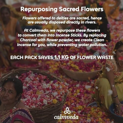 White Copal Incense Sticks Mexico - (40+ Sticks) Thick, Natural Resin Incense & Clean Charcoal Free Made from Upcycled Flowers | Sweet Smelling Spiritual Incense for Purification (Incienso De Copal)…