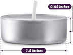 MontoPack Unscented White Tealight Candles Bulk [300] | 4 Hours of Smokeless, Dripless, Long Lasting Burning Paraffin Tea Lights | Small Votive Mini Candles for Home, Shabbat, Weddings & Emergencies
