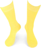 Feraricci Solid Color Casual Dress Socks for Men - Colorful & Comfortable Crew Socks