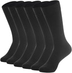 BISOUSOX Merino Wool Socks for Men, Thin Wool Socks Mens Black Dress Sock Crew Calf Long Tube Boot Size 9-12
