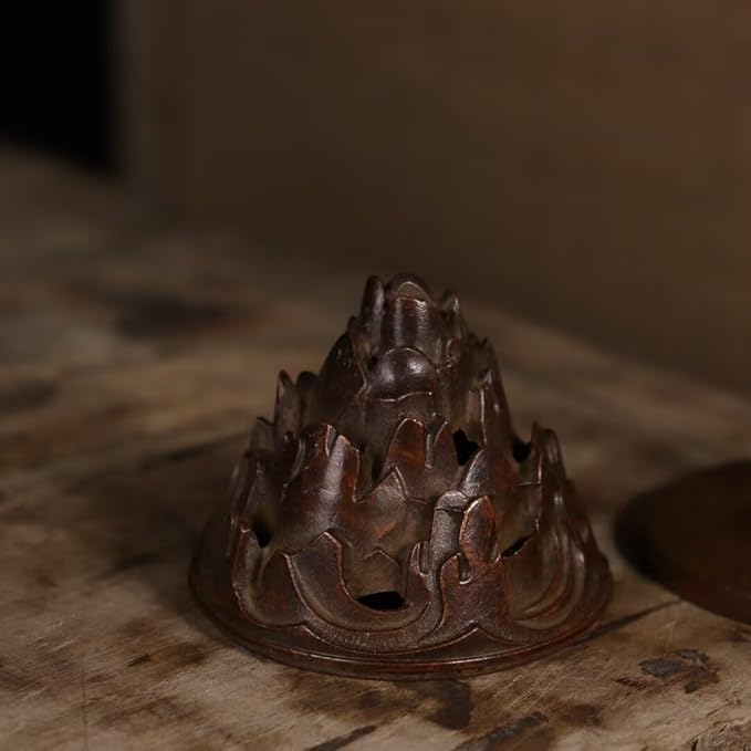 Copper Incense Burner Chinese Brass Incense Holder Traditional Copper Zen Incense Burner Sandalwood Burner Decoration Censer