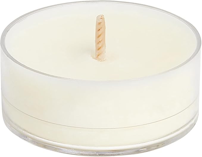 PartyLite Set of 12 Tea Lights Candles, Creamy Rose Petals and Sweet Orange Flower Scent, Aromatherapy Scented Candles Gift Set, Up to 4 to 6 Hours Burn Time