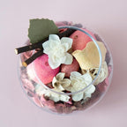 Qingbei Rina Potpourri Bags, Eucalyptus Scented Potpourri Bowl Filler Dried Flower,Pink Decorative Vase Filler, Home Fragrance Petal,Bathroom Vase Decor, 10oz