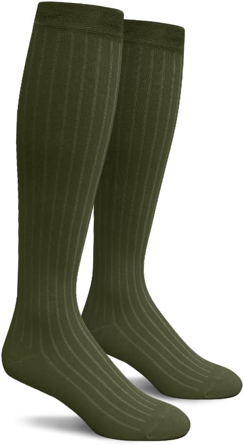 Knee High Solid Color Cotton Socks for Men Women and Youth