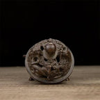 Incense Burner Chinese Incense Holder Brass Incense Burner Zen Copper Incense Burner Antique Style Home Office Fengshui Decor 3 * 3 * 3.4IN 0.8LB