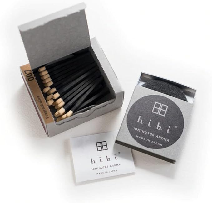 Hibi Box of 30 Incense Matches | Fragrant Olive