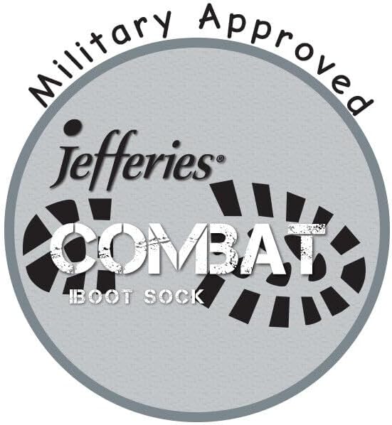 Jefferies Socks Men's Military Rib Top Combat Crew Boot Socks 6 Pack