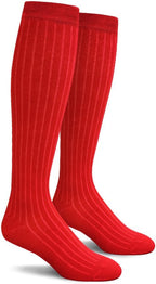 Knee High Solid Color Cotton Socks for Men Women and Youth