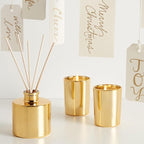 Thymes Frasier Fir Reed Diffuser Set – Includes Reeds, Fragrance Oil, and Frosted Glass Bottle – Fragrance Oil Diffuser – Room Fresheners – Luxury Home Decor – Gold (Gilded, 4 fl oz)