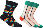 HHX YONLEE Dress Socks 5/6/10 Pairs Crew Argyle Colorful Cotton Novelty Casual Happy Fun