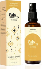 Palo Santo & Copal Smudge Spray by Aromafume | 1 x 100ml / 3.38 fl oz l Aromatherapy | With Essential oils | Room Linen Spray | Natural Air freshners for home | Spiritual Meditation Accessories