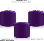 9-Pack 1.25-Inch Purple Votive Candles, Unscented Small Tealight Candle for Home Decor and Special Occasions