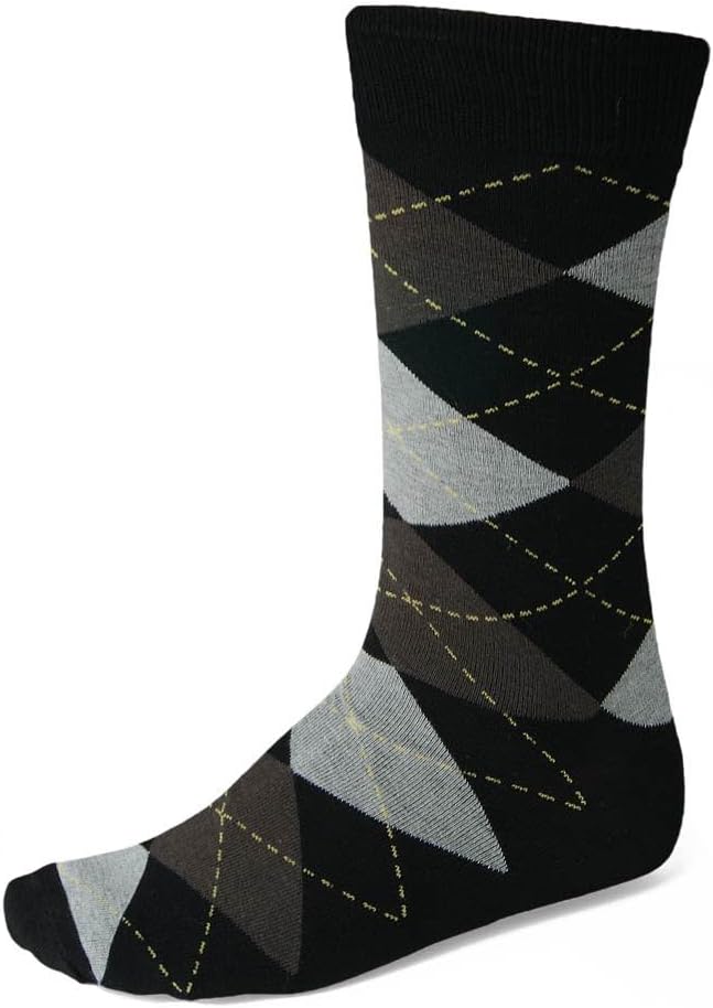 tiemart Men's Socks, Fits Men's Shoe Sizes 8-12