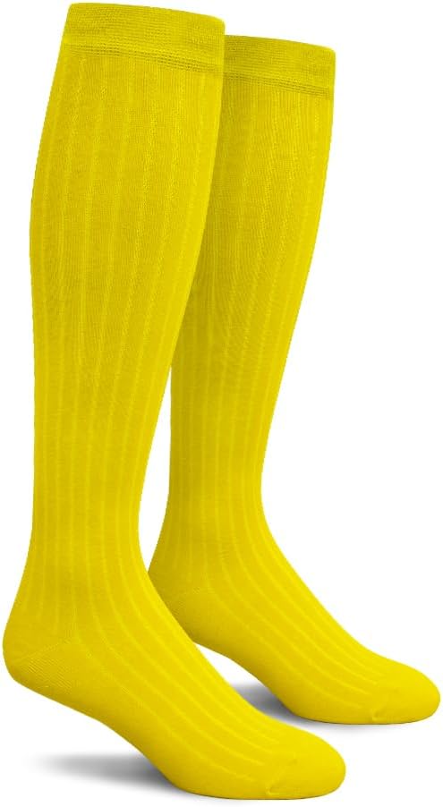 Knee High Solid Color Cotton Socks for Men Women and Youth