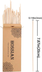 HOSSIAN Fiber Reed Diffuser Replacement Refill Sticks, Diffuser Refills, Spa, Aromatherapy (Primary Color 7.87" x 3mm)