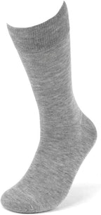 Feraricci Solid Color Casual Dress Socks for Men - Colorful & Comfortable Crew Socks