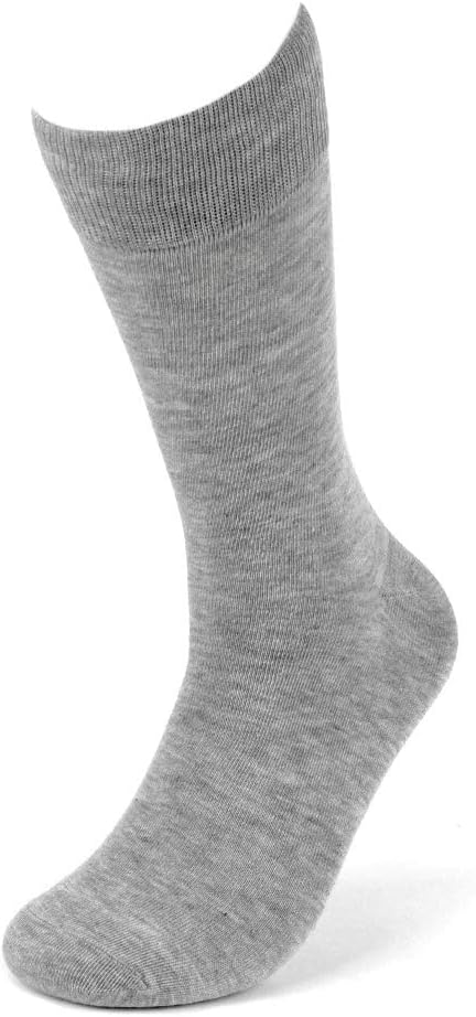 Feraricci Solid Color Casual Dress Socks for Men - Colorful & Comfortable Crew Socks
