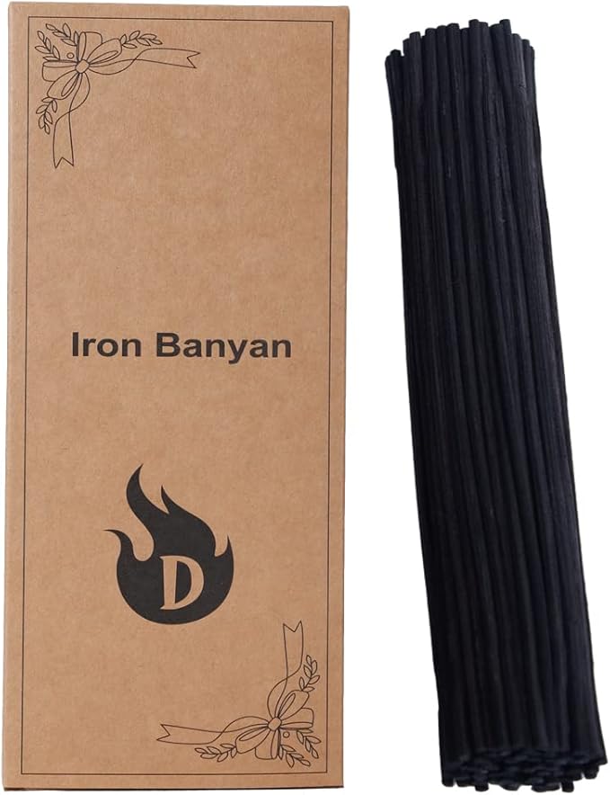 120PCS Reed Diffuser Sticks 7.5in/19CM Diffuser Sticks Diffuser Reeds Replacements Sticks for Home,SPA (Black)