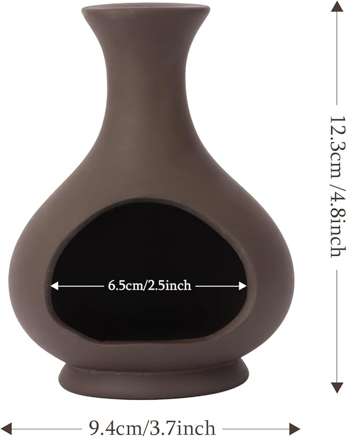 Multi-Functional Palo Santo Holder Burner, Palo Santo Stick and sage smudging Bowl, Modern Chiminea Incense Burner with Chimney, Ash Catcher, Suitable for Spiritual Rituals, Yoga, Meditation