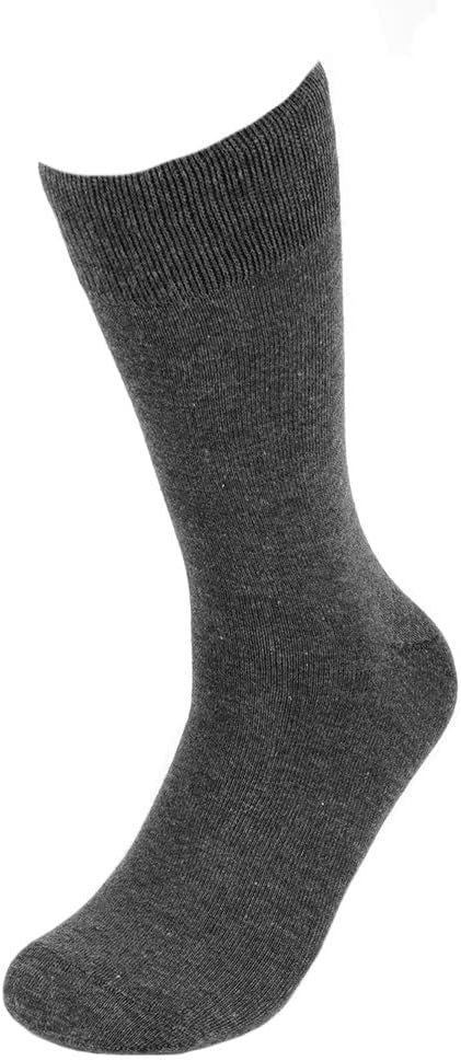 Feraricci Solid Color Casual Dress Socks for Men - Colorful & Comfortable Crew Socks