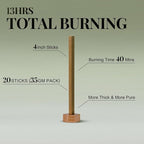 Focus & Purify - Innergy Cedarwood Incense Sticks, Natural Woody Aroma for Home Office