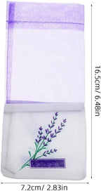 DOITOOL Lavender Sachet Bags 25 Pack Lavender Sachet Bags Empty Pouches for Buds Rose Organza Gauze (Light Purple)