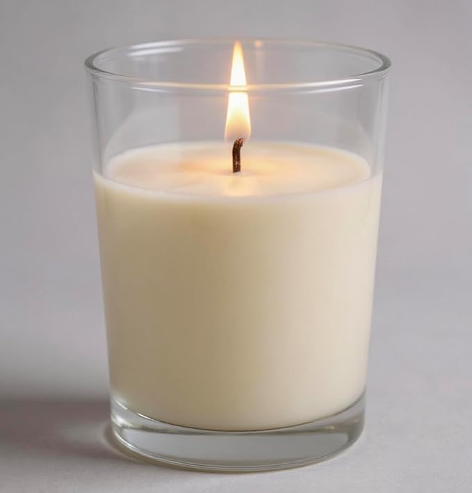 Mister Candle – Set of 9 Lavender Scented Votive Candles in Glass Holders, Hand Poured Soy Wax, 12 Hour Burn Time, Aromatherapy Candles for Spa, Weddings, Parties, Gifts