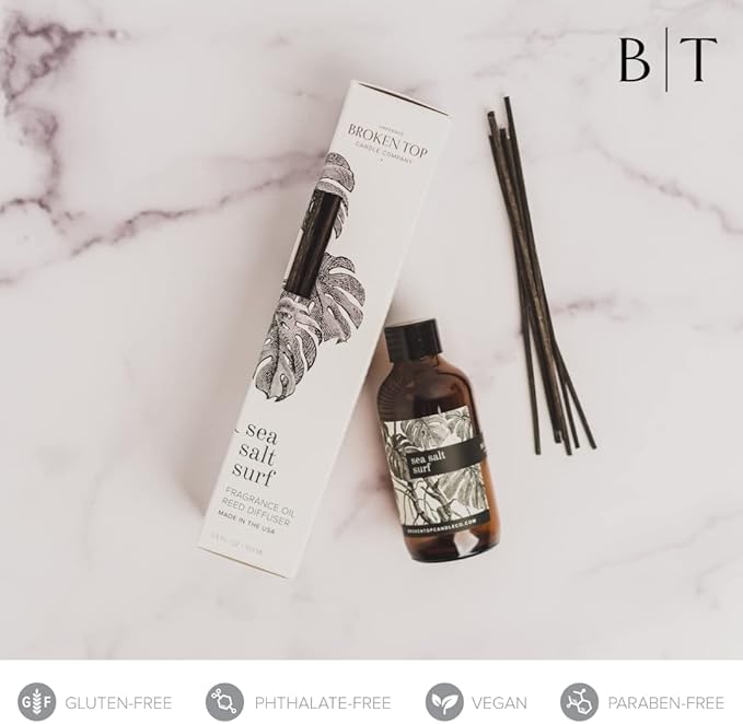BROKEN TOP Natural Reed Diffuser Set (Sea Salt Surf)