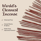 Potent Dragons Blood Incense Sticks - (40+Sticks, 9 inch) Thick Natural Resin Incense, Clean Charcoal Free | Sweet Spicy & Ambery Smelling Protection Incents (Sangre de Grado) (Burn Time 45+ Mins)