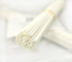 50 Pieces Fiber Reed Diffuser Replacement Refill Sticks for Aroma Fragrance (White, 10" x3mm)
