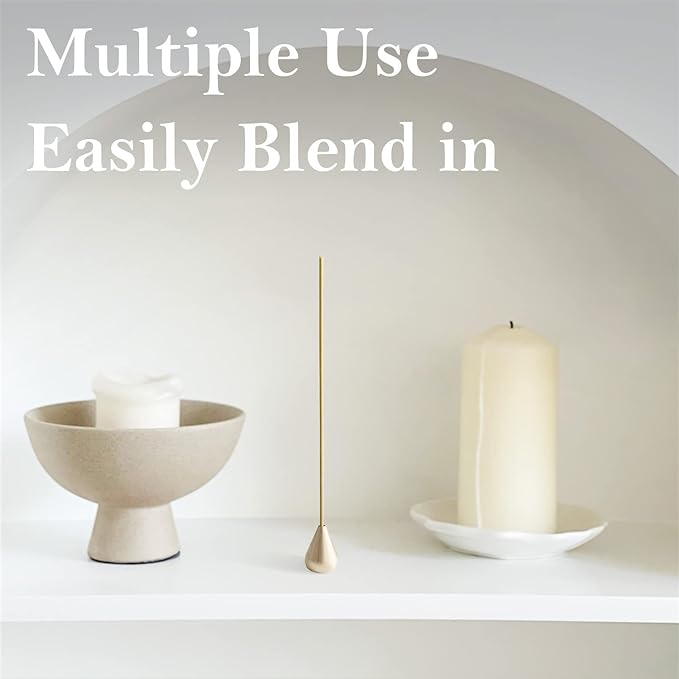 Ceramic Incense Holder for Sticks - Incense Burner Holder Zen Decor - Decorative Bowl for Table Décor Design - 5.3" W X 3.9" H