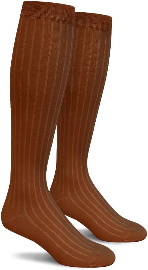 Knee High Solid Color Cotton Socks for Men Women and Youth