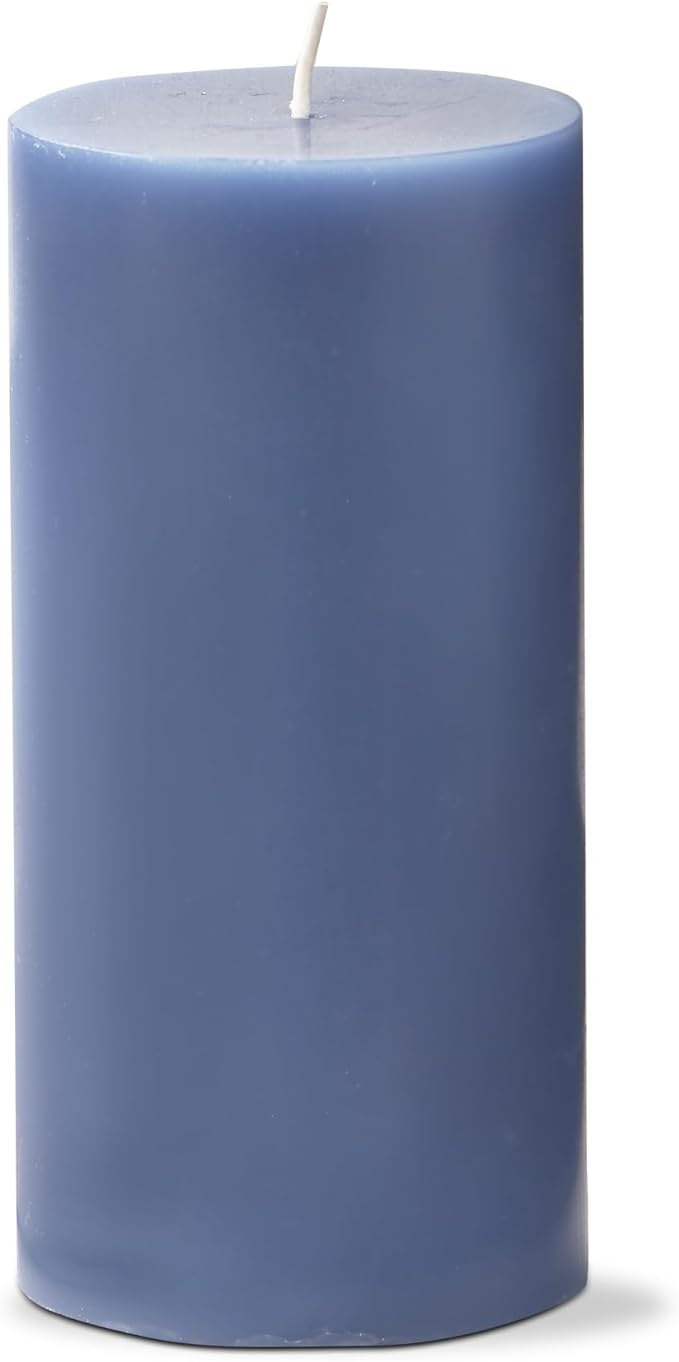 tag Color Studio 3X6 Pillar Candle Blue Denim Smokeless Paraffin Wax Burn Time 85 Hours 3x6 Blue Denim