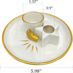 Incense Burner Holder, Palo Santo Holder, Sage Holder for Burning, Incense Holder for Sticks, Candle Holder, 5.9 inches Ceramic Ash Catcher Tray for Meditation Yoga Room