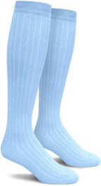 Knee High Solid Color Cotton Socks for Men Women and Youth