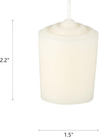 Mega Candles 12 pcs Unscented Off White Votive Candles, Hand Poured Wax Candle 15 Hour 1.5 Inch x 2.25 Inch, Home Décor, Wedding Receptions, Centerpieces, Occasions, Events, Festivities, Meditations
