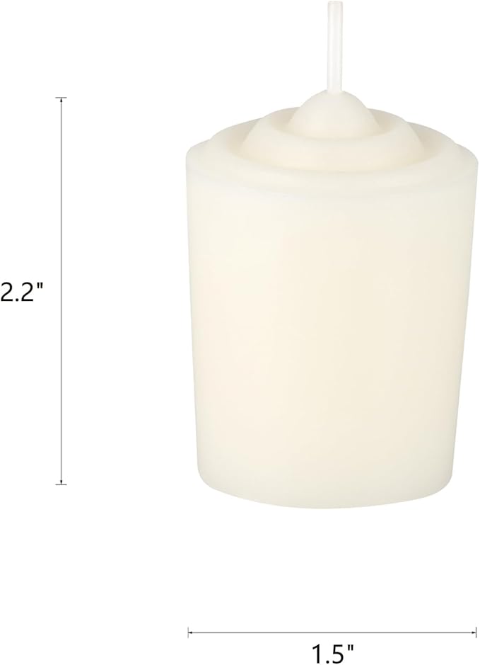 Mega Candles 12 pcs Unscented Off White Votive Candles, Hand Poured Wax Candle 15 Hour 1.5 Inch x 2.25 Inch, Home Décor, Wedding Receptions, Centerpieces, Occasions, Events, Festivities, Meditations
