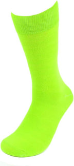 Feraricci Solid Color Casual Dress Socks for Men - Colorful & Comfortable Crew Socks