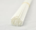 50 Pieces Fiber Reed Diffuser Replacement Refill Sticks for Aroma Fragrance (White, 12" x3mm)
