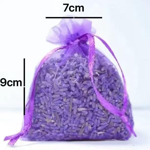 Lavender Sachets (25 Pack) -French Lavender Sachets Closets Fresh Scents, Set of 25, Lavendar Home Fragrance Sachets for Drawers and Closets