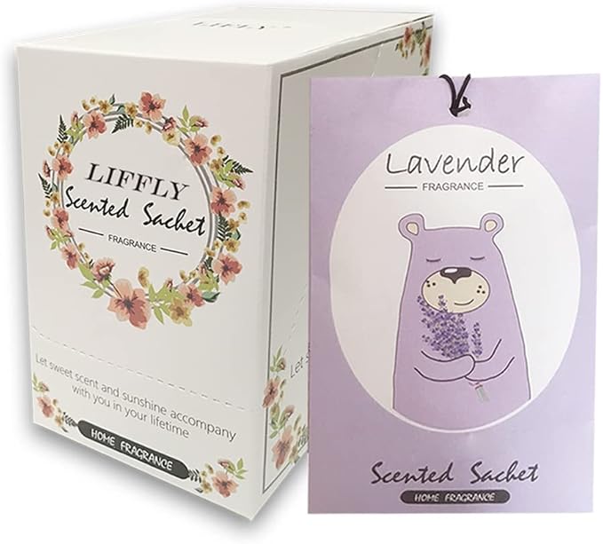 14 Packs Lavender Scented Sachets Bag for Drawer and Closet Xmas Gift 15 Scents Optional