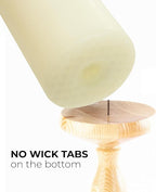 Set of 20 | 2-Inch Wide x 4-Inch Tall Ivory Pillar Candles -Unscented Smokeless Pillar Candles Perfect for Home, Weddings, and Special Events - Timeless Ivory Finish.