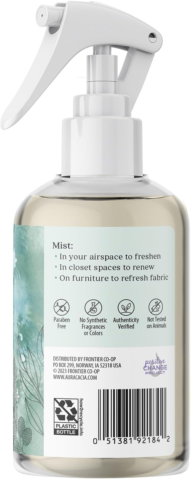 Aura Cacia Fresh Room Spray 8 Fl. oz. - Light Aroma, No Synthetic Fragrances